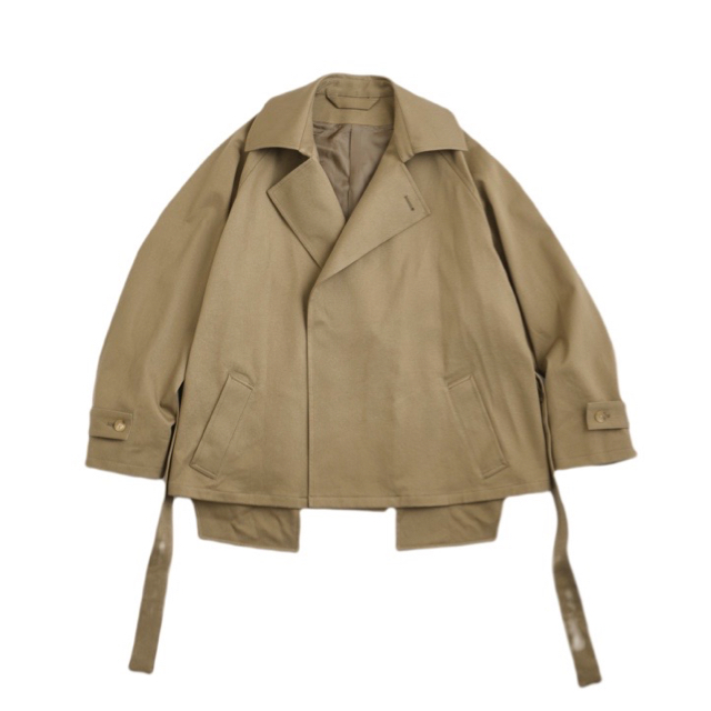 Blanc YM / Short trench coat – Beige