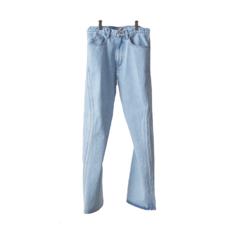 NVRFRGT / 3D TWISTED JEANS – LIGHT FADED INDIGO | disarm